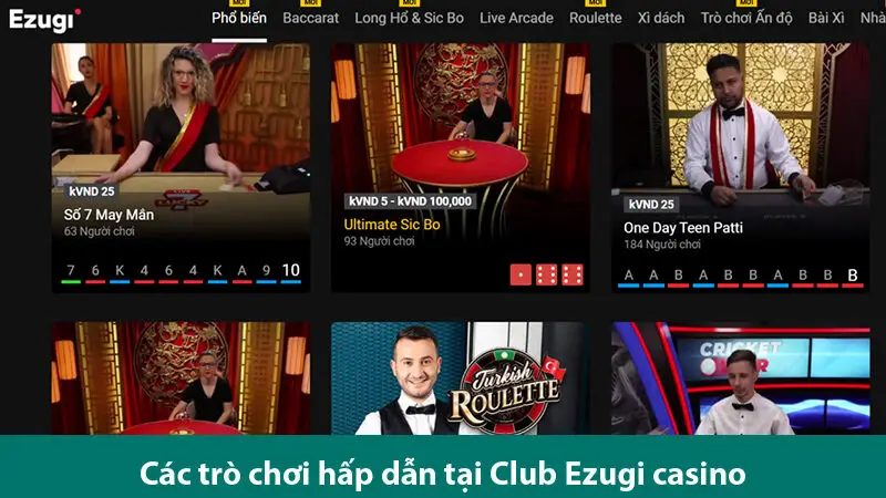 Club Ezugi casino – Khẳng định vị thế của một nền tảng cá cược hàng đầu 3 Club Ezugi casino – Khẳng định vị thế của một nền tảng cá cược hàng đầu